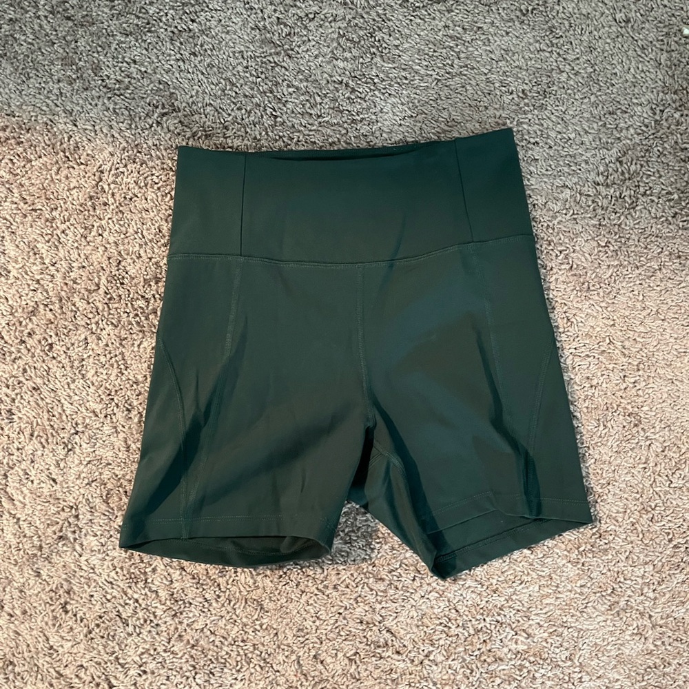 Girlfriend Collective Run Shorts in Moss